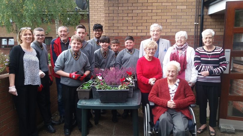 The Eco Club with some of the Ballydown Court residents