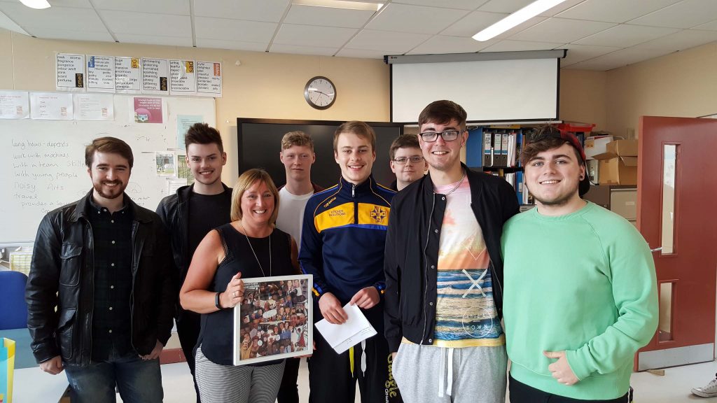 Mrs Crookes with the Religious Studies group