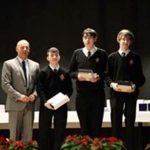 Prizewinners receiving awards