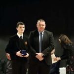 Prizewinner receiving award
