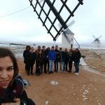 Students at some windmills