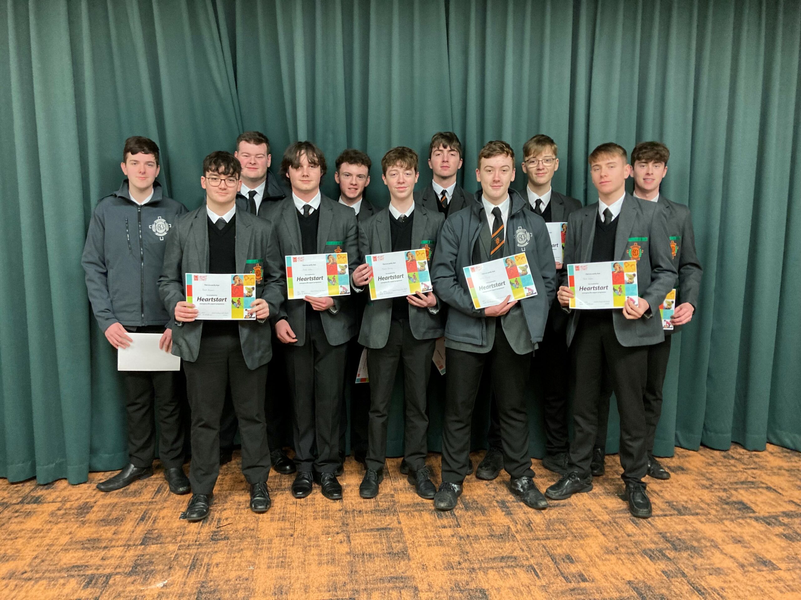 First Aid Certificate Presentation St Mary's CBGS Belfast