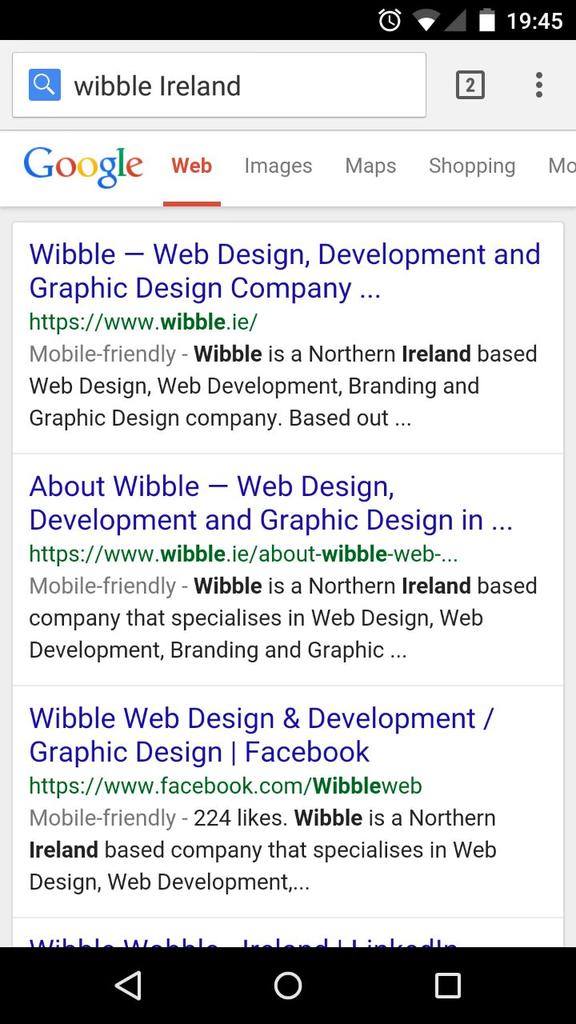 Mobile friendly warnings for Google search results