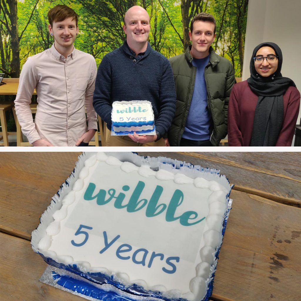 The current Wibble team at 5 years,