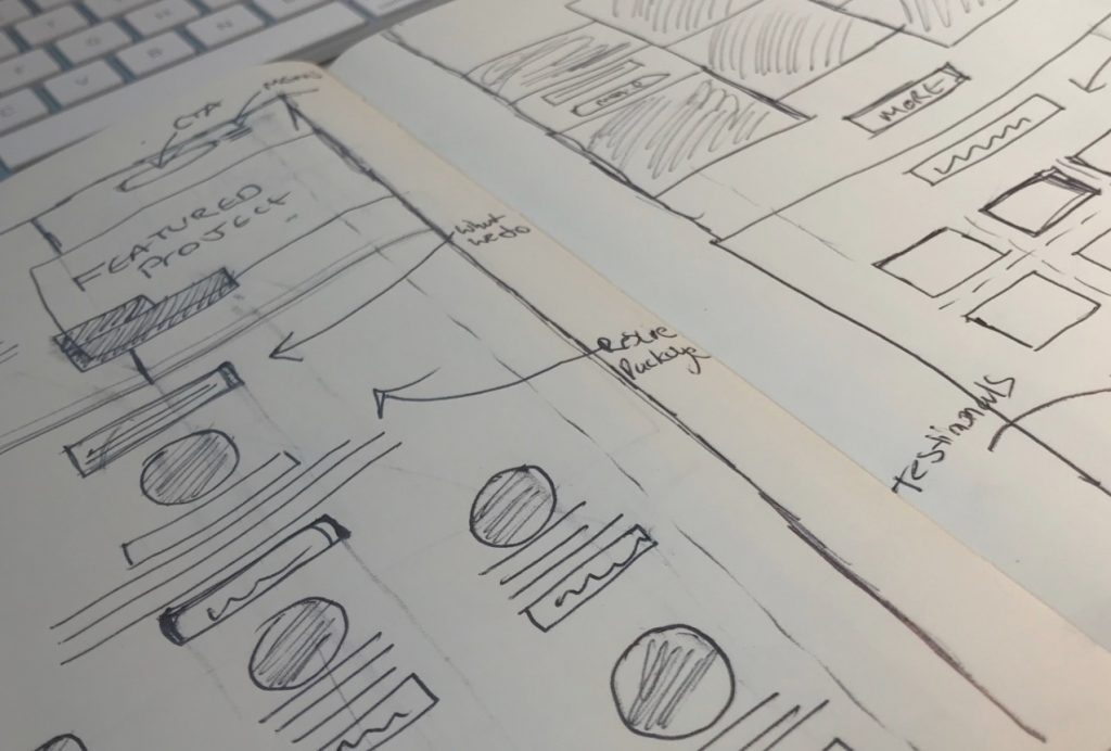 Web design concept creation