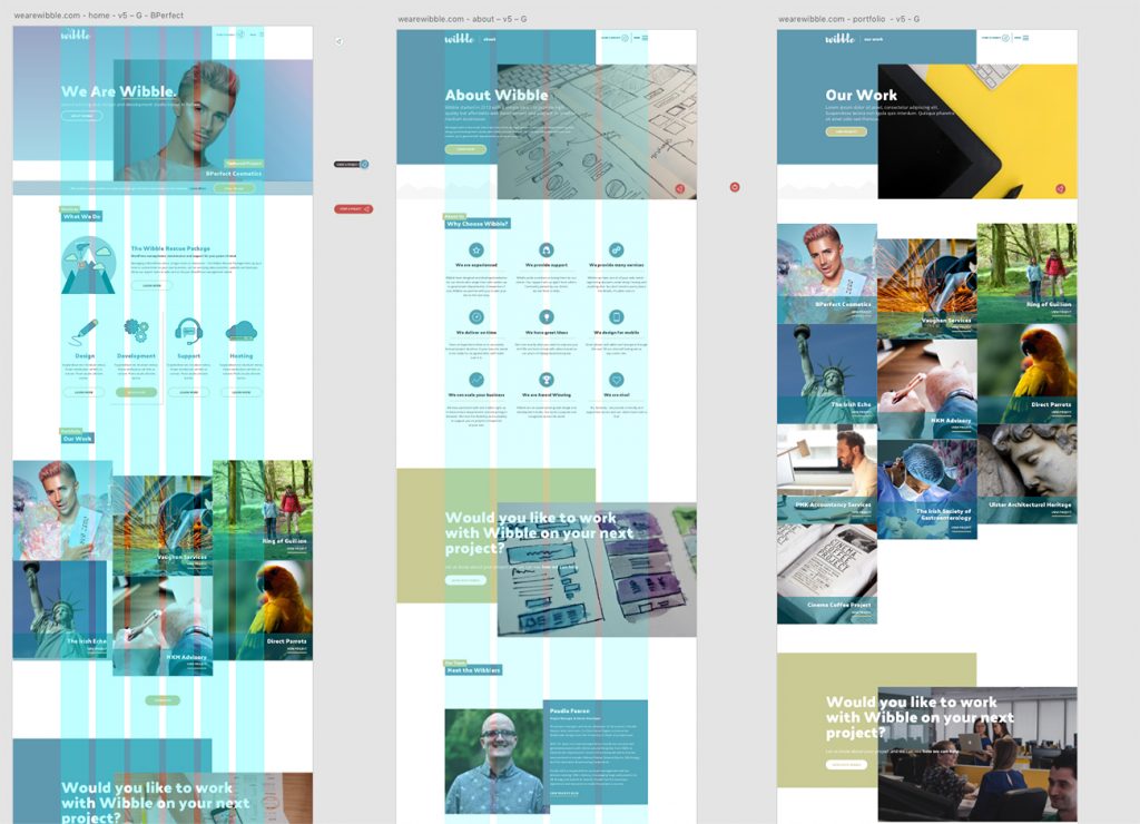 We Are Wibble Blog - Brand Refresh Part 2 - Website Redesign - Concepts