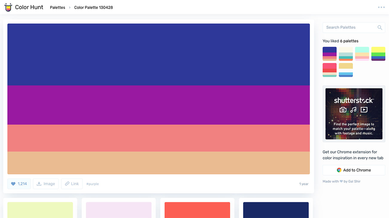 Colour inspiration for Wibble web deisgn