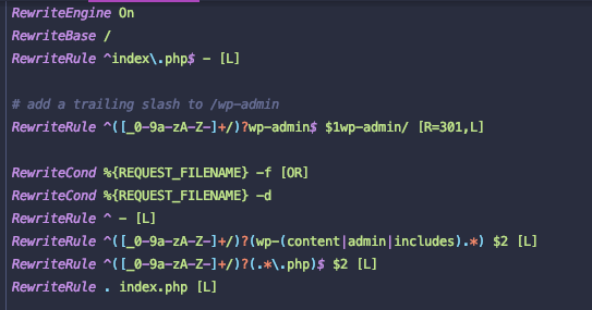 Update the multisite htaccess