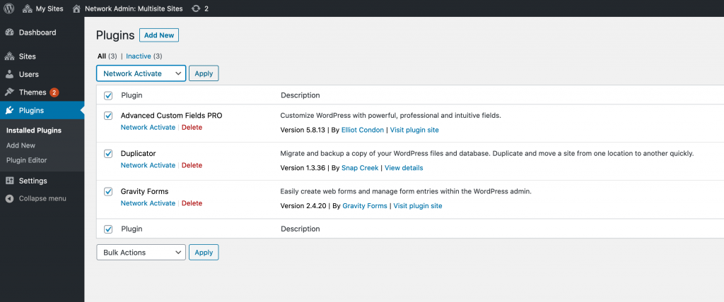 Network enable plugins