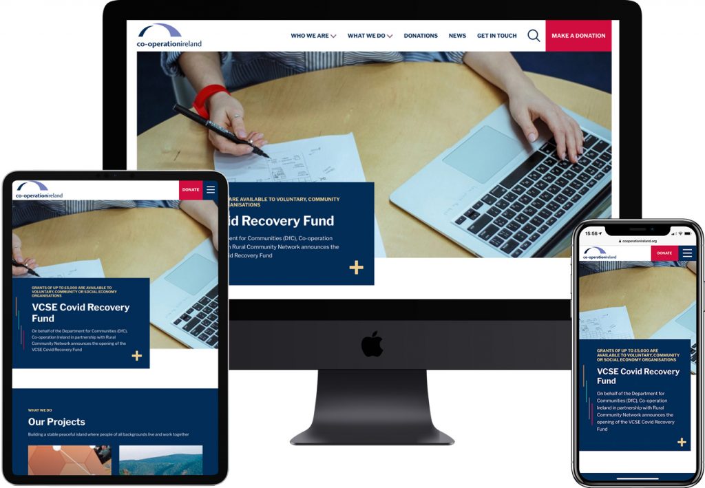 Co-operation Ireland by Wibble Web Design & Development