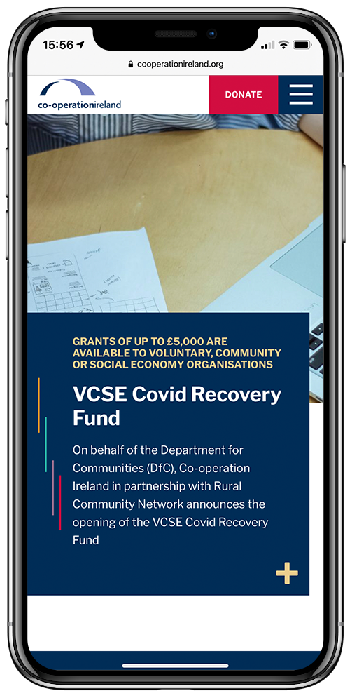Co-operation Ireland by Wibble Web Design & Development